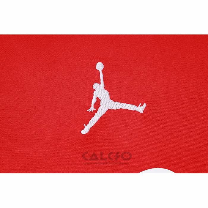 Tuta da Track Paris Saint-Germain Jordan Manica Corta 2024-2025 Rosso - Pantaloncini